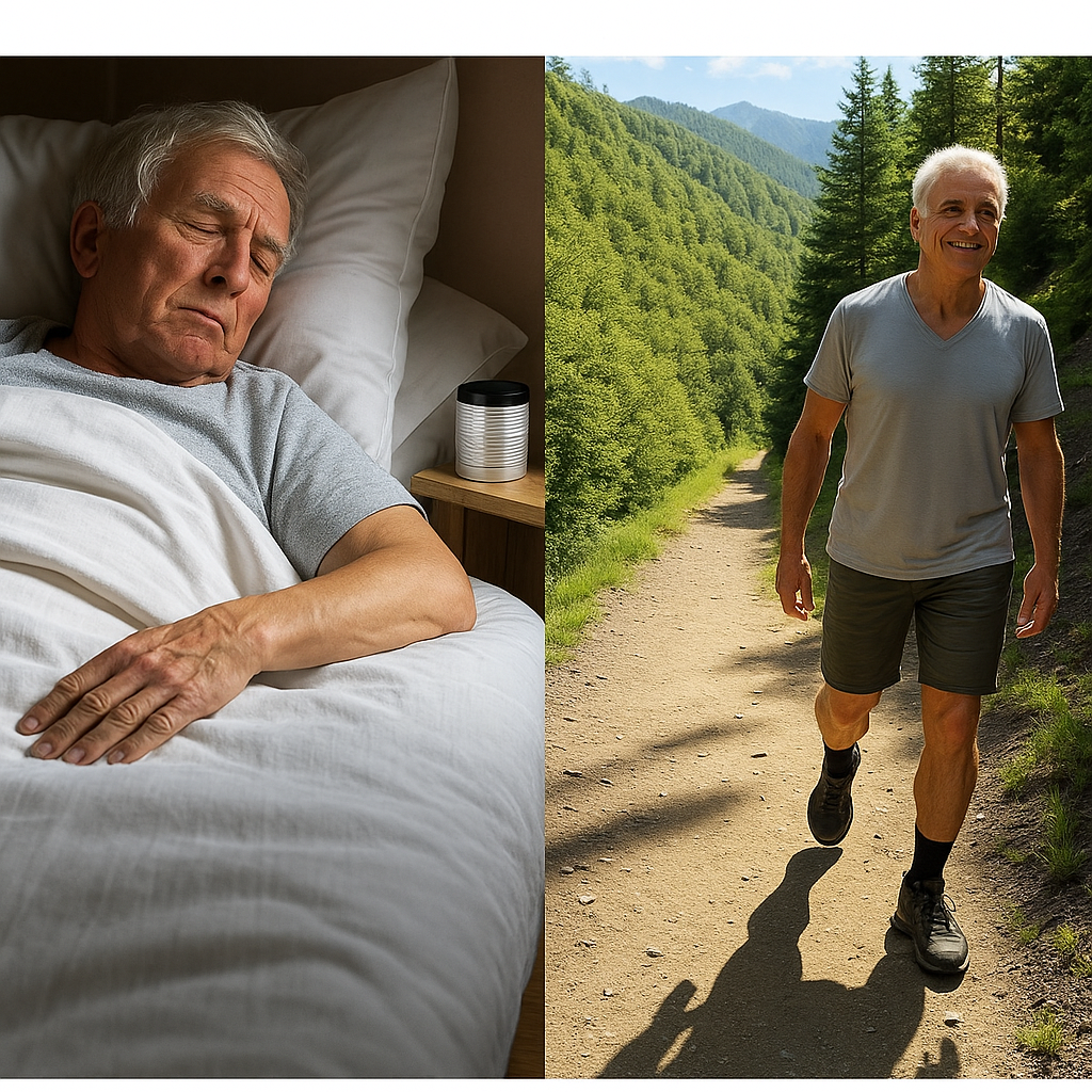 Vorher Bild im Krankenbett